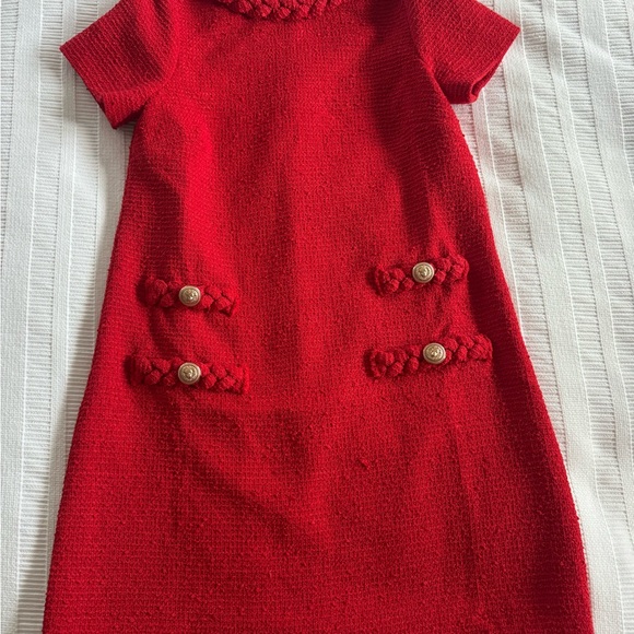 Tuckernuck Jackie Tweed Dress in Red - XXS - Picture 4 of 4